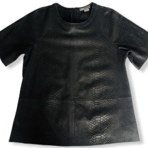 VINCE 100% Leather Shirt